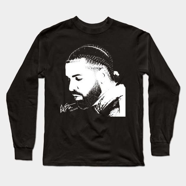 Drake Long Sleeve T-Shirt by Ronaldart69